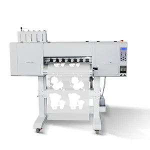 Hot Peel Wärme übertragung PET-Filmrolle T-Shirt Druckmaschine 24 Zoll 30cm 60cm DTF-Drucker mit Epson Xp600 I3200 2 Kopf