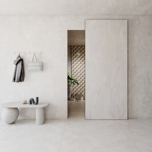 Sistema per Porta Scorrevole in Legno Tipo Barn Door Nascosta Insonorizzata Ghost per Interni Soggiorno Senza Binario - Product Image 4