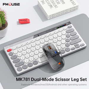 Ensemble <span class=keywords><strong>clavier</strong></span> <span class=keywords><strong>et</strong></span> <span class=keywords><strong>souris</strong></span> <span class=keywords><strong>sans</strong></span> <span class=keywords><strong>fil</strong></span> transparents K81, double mode, silencieux, portable, rechargeable, pour <span class=keywords><strong>Mac</strong></span> - Product Image 6