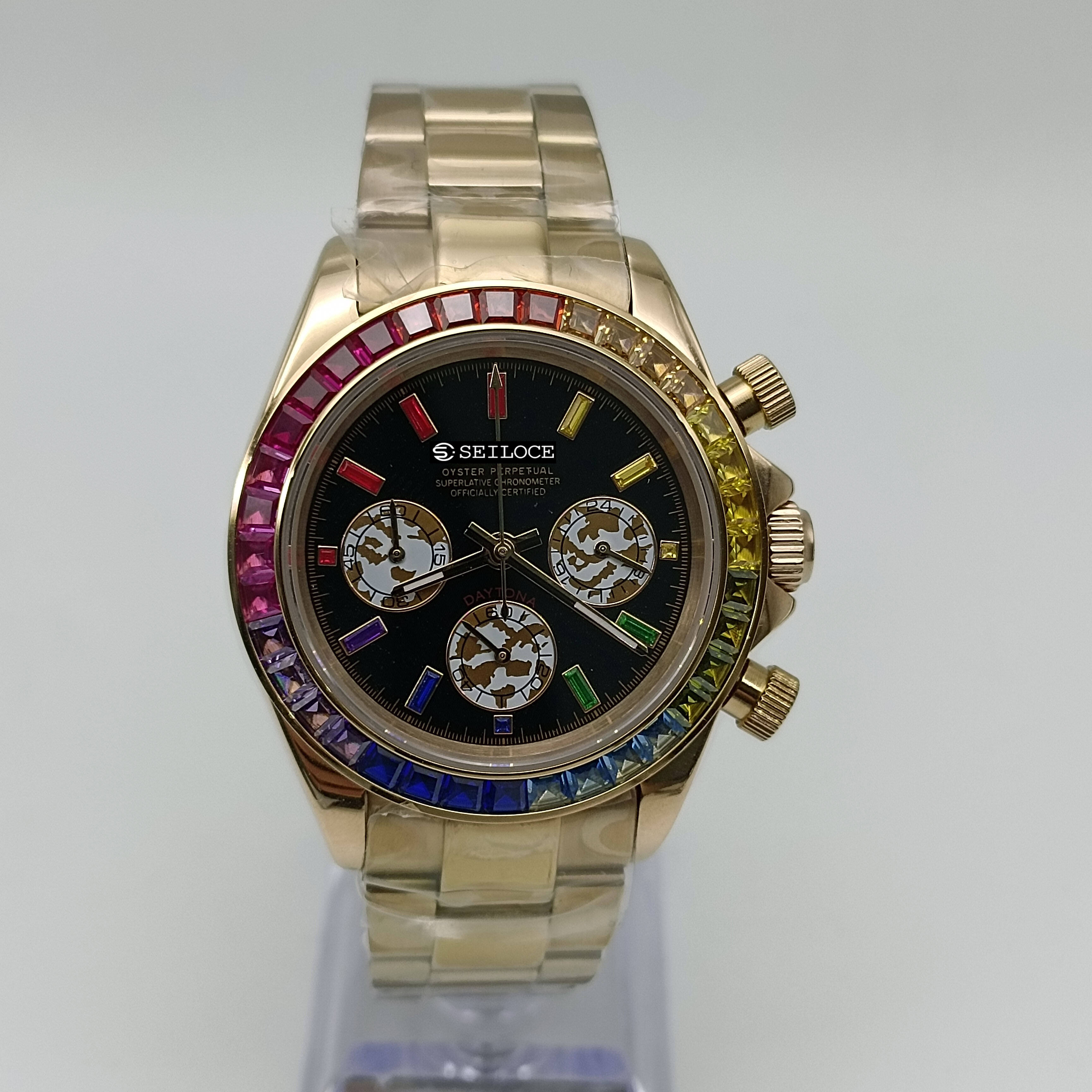 Rose Gold Case+Black Dial