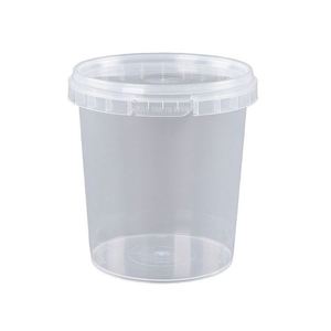 Seau en plastique PP moderne et portable avec couvercle épaissi, transparent, de qualité alimentaire, pour le thé au lait et les fruits, emballage scellé - Product Image 2