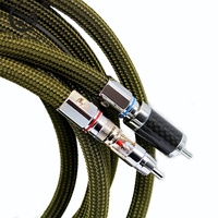 Câble de signal d'interconnexion twinaxial blindé de 0,5 m de longueur YIVO XSSH DIY HIFI 8,5 mm OFC RCA avec gaine en PVC pour projecteur