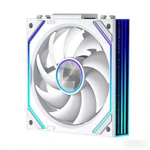 Ventilador de Refrigeración para PC Jungle Leopard V2SE 120mm ARGB, Rodamiento de Aceite, 55CFM, 30dBA, Giro Hacia Adelante/Atrás, Blanco y Negro - Product Image 1