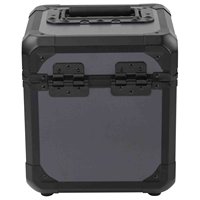 Étui professionnel en aluminium pour CD et vinyles avec séparateur EVA, protection robuste, grande capacité OEM, capacité de 70 vinyles