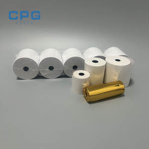 Fournisseurs de rouleaux de papier thermique personnalisés Rouleaux de papier d'impression thermique pour reçus 57× 40mm 80X80mm Rouleaux de papier de caisse enregistreuse - Product Image 1