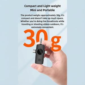 מיקרופון דש אלחוטי F16 One-To-One מסוג קונדנסר לטלפונים אנדרואיד, להקלטות חיות בחוץ, ראיונות וולוגים - Product Image 4