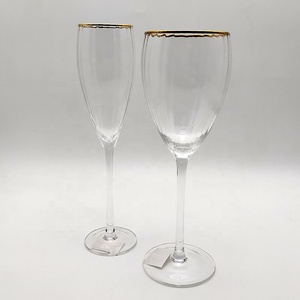 Copas <span class=keywords><strong>de</strong></span> <span class=keywords><strong>vino</strong></span> <span class=keywords><strong>de</strong></span> alta calidad con borde dorado, copas <span class=keywords><strong>de</strong></span> <span class=keywords><strong>vino</strong></span> para boda, Hotel, con borde dorado - Product Image 3