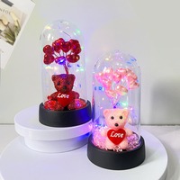 Ornements lumineux personnalisés en forme de dôme avec motif cœur LED, cadeau créatif fait main pour l'anniversaire ou la fête des enfants