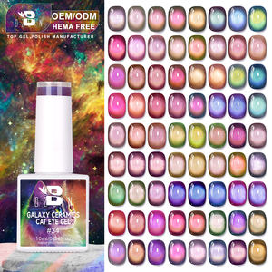 BOZLIN Nouvelle Arrivée Gel Œil de Chat Non Toxique Personnalisé avec Votre Logo Vernis Gel Œil de Chat Sans HEMA Gel Magnétique Galaxie Céramique pour <span class=keywords><strong>Ongles</strong></span> - Product Image 1