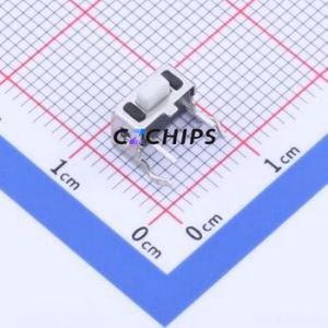 YTSB004A0501801A Tactile Switch Through hole Switch Single Pole Single Throw Rectangle Button 1.8N Right Angle Insert - Product Image 1