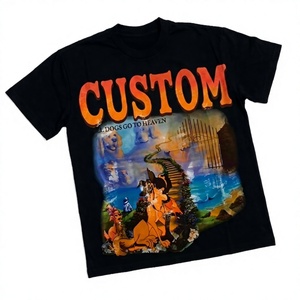 Camiseta Oversize de Algodón 100% Tejido, Estampada, Transpirable, Cuello Redondo, 230gsm, para Hombre, Estilo Urbano Vintage Ácido, Venta al por Mayor Personalizada - Product Image 2