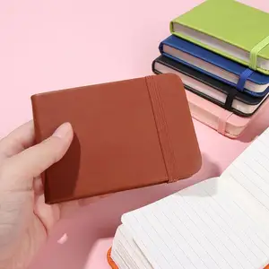 Mini diario de negocios A7 de diseño personalizado, Cuaderno semanal forrado, Bloc de notas