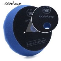 Tampon de polissage hexagonal bleu de 3 pouces en gros pour polisseuse rotative