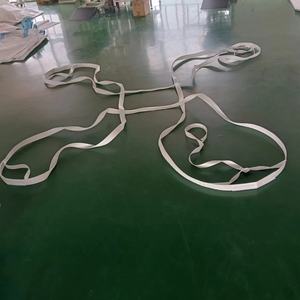 Palette souple respirante en PP Hesheng 1000 kg 2 tonnes, sac à ciment avec facteur de sécurité 5:1, boucle d'angle croisée - Product Image 6