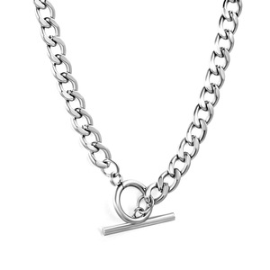 สร้อยคอคิวบา สแตนเลส ดีไซน์เรขาคณิต สไตล์ฮิปฮอป ของขวัญเครื่องประดับสำหรับใส่ลำลอง - Product Image 5