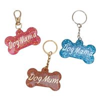 Étiquette de nom de chien personnalisée en acier inoxydable gravure au Laser Logo collier étiquettes de chien nom ID animal de compagnie étiquette de chien en os vierge pour gravure
