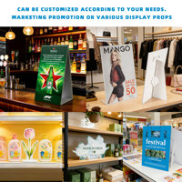 Cartes de présentation de comptoir publicitaire de haute qualité A4 A5 en PVC imperméable, surface mate, taille personnalisée