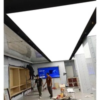 Piste de cadre de travail du bois plafond en film souple bord de film de qualité A finition quille boîte à lumière en aluminium profil boîte à lumière en tissu
