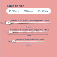 ZT ZT004 Attache-câble en silicone coloré, porte-clés, 150mm/180mm/215mm, pour bijoux DIY, cordon de clé, organisateur de câbles de données, enrouleur, peluche
