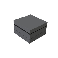 Boîte de rangement modulaire en bois de bambou noir mat, organisateur de bureau multi-tiroirs avec plateaux divisés pour articles divers de cuisine et de table