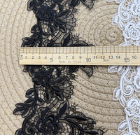 Robe de soirée longue et soutien-gorge de lingerie pour femme, ornée de paillettes, avec bordure en dentelle de luxe en cordon souple soluble dans l'eau et broderie 3D