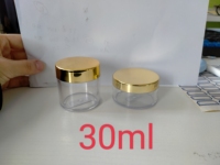 Bocaux en plastique de luxe avec couvercles dorés 20g 30g 50g 60g Pots vides pour crème pour le visage Poudre acrylique Emballage pour soins de la peau
