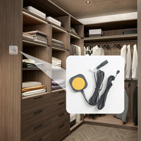 Interrupteur tactile IR dissimulé ABS avec variateur LED DC12V/24V IP22, contrôle centralisé intelligent pour meubles, charge maximale 60W/120W