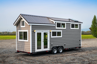 Cabine en bois rectangulaire idéale pour le voyage, caravane, camping-car, remorque, maison sur roues, vente en gros