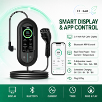Chargeur EV portable de type 1 J1772 16A 3,5 kW 110 V 220 V avec prise NEMA 5-15 IC-CPD LCD pour Tesla Nissan Leaf Chevrolet Bolt