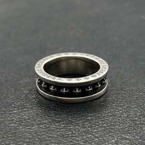 Anel Clássico de Aço Inoxidável para Homens, Anel Cruzado com Corações em Cromo para Homens, Joias Vintage para Mulheres, Acessórios para Festas e Encontros - Product Image 4