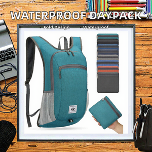 Sac à dos pliable imperméable et tendance pour les sports de plein air et la randonnée, capacité 20-37L, bretelles arquées, doublure en polyester - Product Image 3