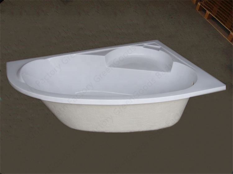 CE Offre Spéciale Grec Moderne Hôtel Salles de Bains Blanc Acrylique Douche Baignoires Simple Triangle Trempage Baignoire