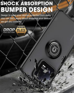 Étui de protection avec anneau de maintien pour <span class=keywords><strong>Xiaomi</strong></span> 13 <span class=keywords><strong>Pro</strong></span> 14 14 <span class=keywords><strong>Pro</strong></span> 12T 2 12X <span class=keywords><strong>11T</strong></span> 11 Ultra 10T, coque arrière rigide avec béquille - Product Image 4