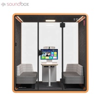 Cabine de travail de réunion de bureau moderne dans un espace privé cabines de bureau insonorisées