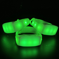 Bracelet lumineux à 11 LED brevetées, télécommandé, en silicone, avec effets étoilés DMX, idéal pour les cadeaux promotionnels et d'affaires