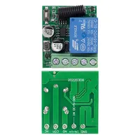 QIACHIP 433Mhz Sakelar Remote Control Nirkabel Universal DC 5V-60V 1CH Modul Penerima Relay Pemancar RF 433Mhz Remote Control