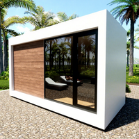 Studio modulaire compact 1 chambre et 1 salle de bain, villa modulaire, cabane de vacances portable, maisonnette préfabriquée moderne