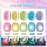 Vernis UV Gel Magnétique Effet Œil de Chat Myrtille Guava Miel d'été 15ml Base Aquatique Française pour Salon de Manucure LED