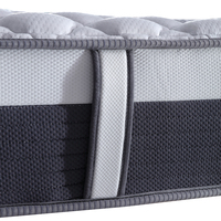 Enru – matelas de lit à ressorts en tissus tricotés de 11 pouces d'épaisseur, 3 zones de poche, mousse enroulée OEM/ODM, emballage compressé moyennement doux