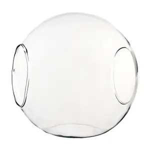Custom trasparente rotondo globo di vetro vaso contenitore fioriera terrario con due lati di apertura DIY Air fioriera Votive portacandele