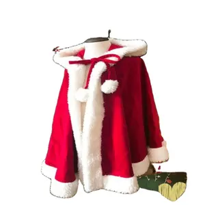 Stripfiguur Prinses Cosplay Rood Nieuwjaar Kerst Mantel Platte Lamsfluwelen Rode Hoed Kostuum Halloween