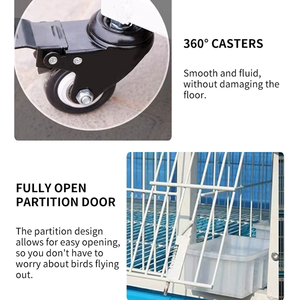 Double Extra Large <span class=keywords><strong>Transport</strong></span> Empilable Eleveur Personnalisé Grande Volière en Métal Elevage <span class=keywords><strong>de</strong></span> Volailles Perroquet Pigeon <span class=keywords><strong>Cage</strong></span> à Oiseaux à Vendre - Product Image 5