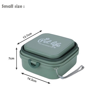 Tigela de água dobrável para cães, tigela portátil para cães para viajar, alimento para animais de estimação 2 em 1 e alimentador de água-Tigelas para cães de viagem com tampa - Product Image 3