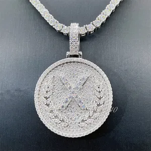 pass diamond test good price jewelry custom iced out pendants hip hop pendant s925 with vvs moissanite pendant
