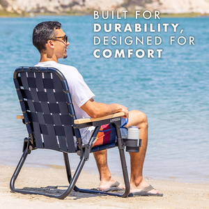 <span class=keywords><strong>Chaise</strong></span> de lune à cadre <span class=keywords><strong>en</strong></span> métal durable léger avec dossier haut sangles d'épaule ré-sangles <span class=keywords><strong>chaise</strong></span> de pelouse pliable de Camping <span class=keywords><strong>en</strong></span> plein air - Product Image 3