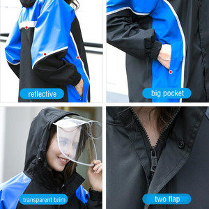 Veste de <span class=keywords><strong>pluie</strong></span> à capuche imperméable hommes course cyclisme veste de plein air coupe-vent coupe-vent vélo imperméable - Product Image 6