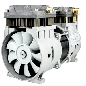 Kepala pompa kompresor udara portabel bw-750c, kompresor udara diam bebas minyak aliran besar untuk konsentrator oksigen 10L