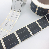 Étiquettes de bougies en vinyle de haute qualité avec logo personnalisé, impression personnalisée, autocollant en feuille d'or pour pots de bougies