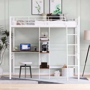 Etal OFT <span class=keywords><strong>Bed</strong></span> con Buil-in ESK y helhelves win Ize Ed para Dorm - Product Image 2