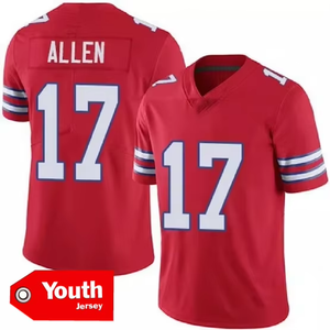 Camiseta de Fútbol Americano Juvenil 2025 de los Buffalo Bills, Blanca, con Números Cosidos: 17 Josh Allen, 40 Von Miller, 86 Kincaid, 4 Cook, 58 <span class=keywords><strong>Milano</strong></span>, 0 Coleman - Product Image 6